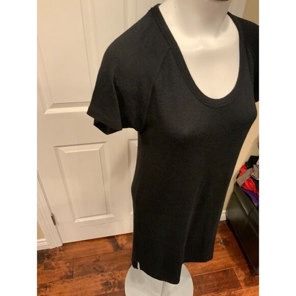 Rag & Bone/Jean Black Knit Short Sleeve Sweater Dress, Size XS - Picture 4 of 6